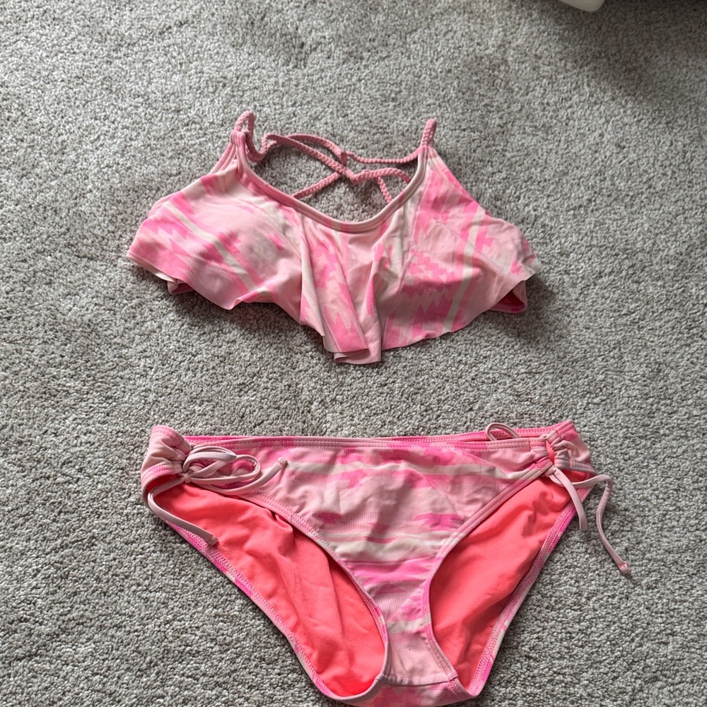 Arizona Jean Company Pink Tie-Dye Kids Bikini